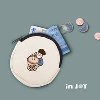 【超幽默人生系列】台灣美食 帆布圓形零錢包