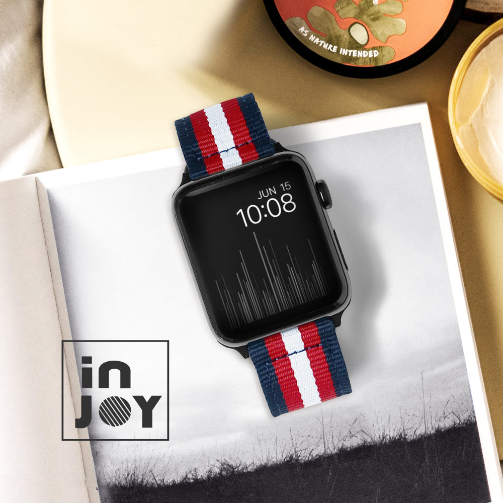Apple Watch series 1 2 3 4 5 6 7舒適中性尼龍錶帶