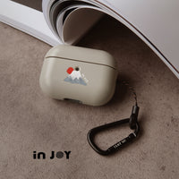 AirPods2/AirPods Pro/AirPods3/AirPods Pro 2 日出富士山 防摔 耳機附掛勾保護套