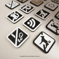 空間標示牌 (禁止停車,禁止吸菸,禁帶寵物,禁帶外食)