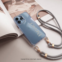 iPhone 15/14/13/12/SE3 客製化 光陰的故事 雙鉤背繩 手機殼 NO.1