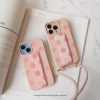 iPhone 17/16/15/14/13/12/SE3 朵朵棉花 二合一防摔背繩手機殼