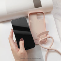 iPhone 17/16/15/14/13/12/SE3 朵朵棉花 二合一防摔背繩手機殼