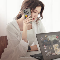 iPhone 17/16/15/14/13/12/SE3 嬉皮70年代 二合一防摔背繩手機殼