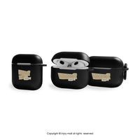 AirPods2/AirPods Pro/AirPods4 心情好 磨砂防摔保護殼 含扣環