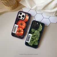 iPhone 16/15/14/13/12/SE3 客製載具條碼 低卡花椰菜 磨砂手感 防摔手機殼 B款