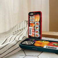 iPhone 16/15/14/13/12/SE3 客製載具條碼 椒個朋友 磨砂手感 防摔手機殼 B款