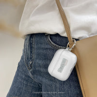 AirPods2/AirPods Pro/AirPods4 天氣晴 磨砂防摔保護殼 含扣環