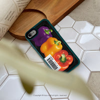 iPhone 16/15/14/13/12/SE3 客製載具條碼 椒個朋友 磨砂手感 防摔手機殼 B款