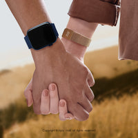 愛戀星座 Apple Watch series 不鏽鋼金屬米蘭錶帶客製專屬星座-A款42/44/45