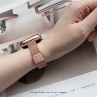 愛戀星座 Apple Watch series 不鏽鋼金屬米蘭錶帶客製專屬星座的-B款38/40/41