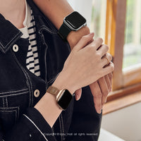 愛戀星座 Apple Watch series 不鏽鋼金屬米蘭錶帶客製專屬星座的-B款38/40/41