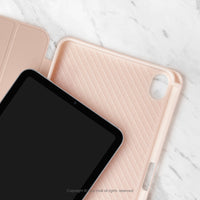 iPad case 12.9/Air5/iPad 9/mini7 迷人小圓花 附筆槽平板保護套