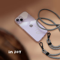 iPhone 15/14/13/12/SE3 客製化 旅行的意義 雙鉤背繩 手機殼 NO.12