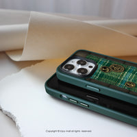 iPhone 16/15 手機殼∣松綠寂靜風 磨砂 MagSafe 磁吸防摔手機殼