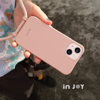 iPhone 17/16/15/14/13/12/SE3 可拆式 Urban Basic 櫻花粉 背繩防摔手機殼