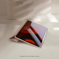 iPad case 12.9/Air5/iPad 9/mini7 輕快可愛博美犬 附筆槽平板保護套
