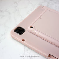 iPad case 12.9/Air5/iPad 9/mini7 輕快可愛博美犬 附筆槽平板保護套