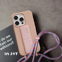 iPhone 17/16/15/14/13/12/SE3 可拆式 Urban Colourful 知性粉 背繩防摔手機殼