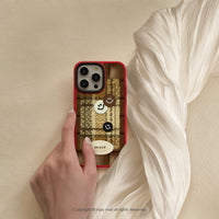 iPhone 16/15/14/13/12/11/SE3 秋紅調色盤 磨砂手感 防摔手機殼