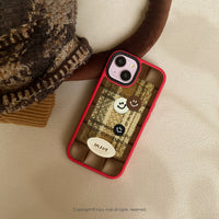 iPhone 16/15/14/13/12/11/SE3 秋紅調色盤 磨砂手感 防摔手機殼