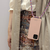 iPhone 17/16/15/14/13/12/SE3 可拆式 Urban Colourful 知性粉 背繩防摔手機殼