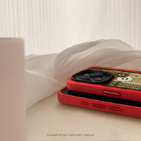 iPhone 16/15/14/13/12/11/SE3 秋紅調色盤 磨砂手感 防摔手機殼