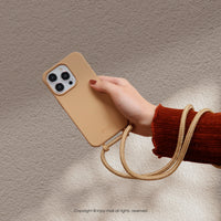 iPhone 16 / 15系列 可拆式 Urban Basic 鮮奶茶 背繩防摔手機殼