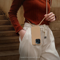 iPhone 16 / 15系列 可拆式 Urban Basic 鮮奶茶 背繩防摔手機殼