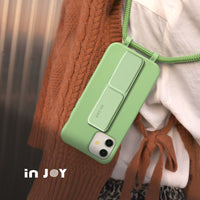 iPhone 14/13/12/11/SE3 可拆式 Urban Basic 抹茶綠 背繩防摔手機殼