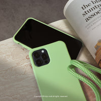 iPhone 14/13/12/11/SE3 可拆式 Urban Basic 抹茶綠 背繩防摔手機殼