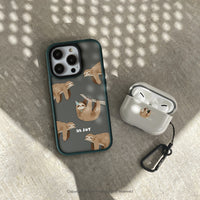 iPhone 16/15 手機殼∣愛睏樹懶 磨砂 MagSafe 磁吸防摔手機殼