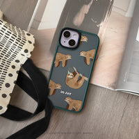 iPhone 16/15 手機殼∣愛睏樹懶 磨砂 MagSafe 磁吸防摔手機殼