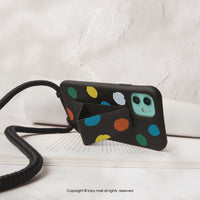 iPhone 17/16/15/14/13/12/SE3 雨後彩虹 二合一防摔背繩手機殼