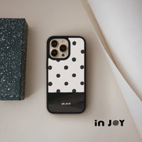 iPhone 17/16 手機殼∣法式點點 磨砂 MagSafe 磁吸防摔手機殼