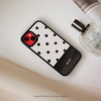 iPhone 17/16 手機殼∣法式點點 磨砂 MagSafe 磁吸防摔手機殼