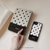 iPhone 17/16 手機殼∣法式點點 磨砂 MagSafe 磁吸防摔手機殼