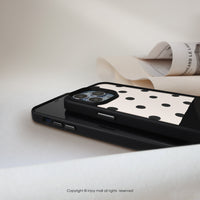 iPhone 17/16 手機殼∣法式點點 磨砂 MagSafe 磁吸防摔手機殼