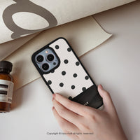 iPhone 17/16 手機殼∣法式點點 磨砂 MagSafe 磁吸防摔手機殼