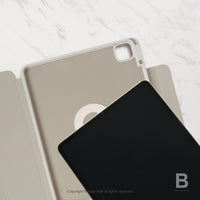 iPad 12.9/Air5/iPad 9/mini 7 法式點點 附筆槽平板保護套