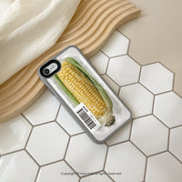 iPhone 16/15/14/13/12/SE3 客製載具條碼 來個玉米 磨砂手感 防摔手機殼 A款