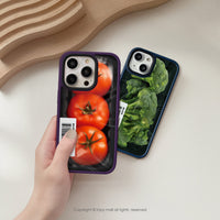 iPhone 16/15/14/13/12/SE3 客製載具條碼 番茄來了 磨砂手感 防摔手機殼 A款