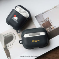 AirPods Pro 日出富士山 客製英文名 保護套 TPU收納盒 附掛勾