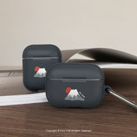AirPods Pro 日出富士山 客製英文名 保護套 TPU收納盒 附掛勾