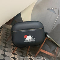 AirPods Pro 日出富士山 客製英文名 保護套 TPU收納盒 附掛勾