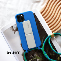 iPhone 11/11max/SE2/12/12mini 簡約Simplicity掛繩 天空藍 防摔手機殼