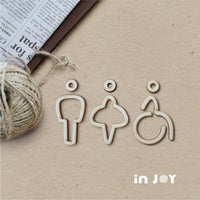 木質感標示牌 (化妝室標示牌 男女廁所指示牌 無障礙廁所指示牌)