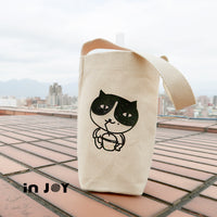 吃貨貓珍奶日常環保杯袋 手搖飲料提袋