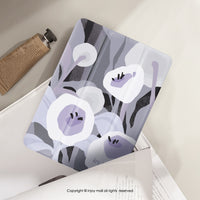 iPad case12.9/Air5/iPad 9/mini 7 迷情紫羅蘭 附筆槽平板保殼