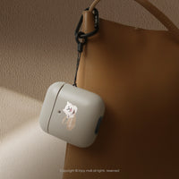 AirPods2 / AirPods Pro / AirPods3 / AirPods Pro 2 笑臉天使薩摩耶犬 防摔 耳機附掛勾保護套